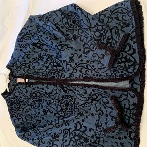 Chico's Scroll Print Jacket Size 3